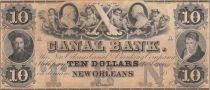 USA 10 Dollars Canal Bank 18xx - Men\'s portraits, cherubins - Serial C