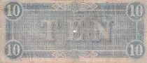 USA 10 Dollars Confederate States - 1864 - Serial 9634