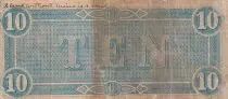 USA 10 Dollars Confederate States - 1864