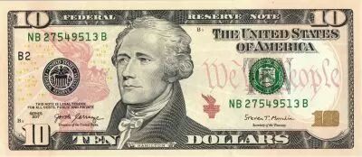 USA 10 Dollars Hamilton - Batiment du Tr�sor 2017 B2 New York