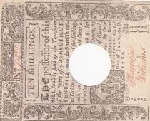 USA 10 Shillings - Connecticut - 01-07-1780