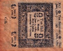 USA 10 Shillings - Counterfeit - New London - 1780