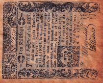 USA 10 Shillings - FAUX - Colonie du New London - 1780