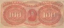 USA 100  Dollars - Citizen Bank - Louisiana - 30-06-1857