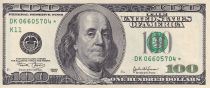 USA 100 Dollars - Benjamin Franklin - K Dallas - 2003 - Replacement star - P.519r