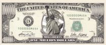 USA 1000000 Dollars - Miss Liberty - Capitol