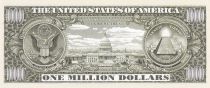 USA 1000000 Dollars - Statue de la Liberty - Capitole