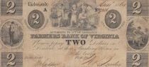 USA 12 Dollars - Farmers Bank Of Virginia