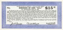 USA 15 Dollars - New Jersey - Lodi - Tax Anticipation Note