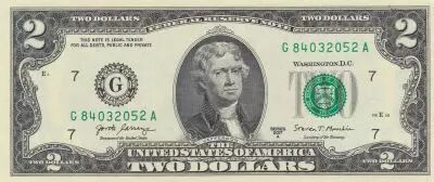USA 2 Dollar Jefferson - 2017A - G Chicago - G-A Series