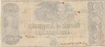 USA 2 Dollars - Bank of Augusta - 18xx - non &eacute;mis