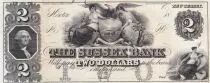 USA 2 Dollars - Bank of Sussex - New Jersey - 18xx - Not issued