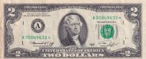 USA 2 Dollars - Jefferson - 1976 - Remplacement serial (star) - A (Boston) - A00849633*