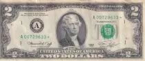 USA 2 Dollars - Jefferson - 1976 - Remplacement serial (star) - A (Boston) - P.461