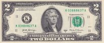 USA 2 Dollars - Jefferson - 2017 - K - UNC - P.NEW