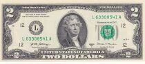 USA 2 Dollars - Jefferson - 2017 A - L San Francisco - S&eacute;rie L-A