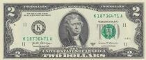 USA 2 Dollars - Jefferson - 2021 - K - Série K-A