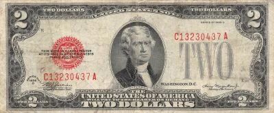 USA 2 Dollars - Jefferson - Series 1928 D - P.378