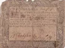 USA 2 Dollars - Maryland - Colonial -  07-12-1775
