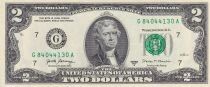USA 2 Dollars - Ville de Chicago -  S&eacute;rie 2017A - Lettre GA
