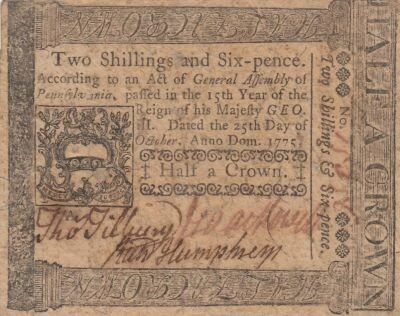 USA 2 Shillings 6 Pence - Pennsylvania - 1775