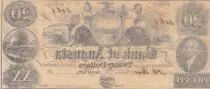 USA 20 Dollars - Bank of Augusta - 18xx - Not issued