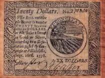 USA 20 Dollars - FALSE - Colony of Philadephia - 1778