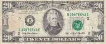 USA 20 Dollars - Jackson - 1993 - B - P.493