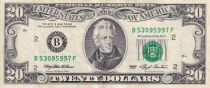 USA 20 Dollars - Jackson - 1993 - B - P.493