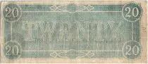 USA 20 Dollars, Confederate States of America - 1864 - Richmond - TTB - P.69