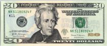 USA 20 Dollars Jackson - White House K 11 Dallas  - UNC - P.546