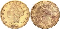 USA 20 Dollars Liberty - Aigle Coronet Head - 1891 S San Francisco Or