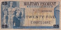 USA 25 Cents - Military Cerificate - 1970 - Serial 692 - M.93