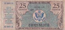 USA 25 Cents - Military Cerificate - ND(1948) - Serial 472 - P.M17
