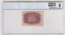 USA 25 Cents - Second Issue Fractional Currency March 1863 - PCGS Choice UNC 63