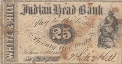 USA 25 cents - White Will - 1862