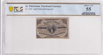 USA 3 Cents - Fractional Currency March 1863 - PCGS AU 55