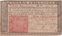 USA 3 Shillings - New Jersey - Colonial -  25-03-1776