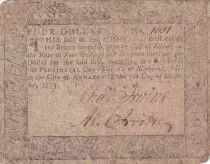 USA 4 Dollars - Maryland - Colonial -  07-12-1775 - Rare