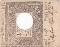 USA 40 Shillings - Connecticut - 01-07-1780