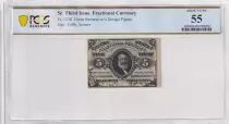 USA 5 Cents - Fractional Currency March 1868 - PCGS AU 55