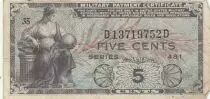 USA 5 cents - Military banknote - Series 481 - Number 35 - 1951