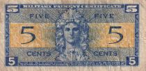 USA 5 Cents - Military Cerificate - 1954 - Série 521 - B+ - M.29