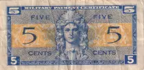 USA 5 Cents - Military Cerificate - 1954 - S&eacute;rie 521 - Num&eacute;ro 60
