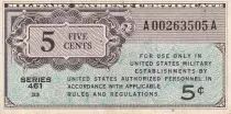 USA 5 Cents - Military Cerificate - ND (1946) - Série 461 - P.M1