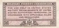 USA 5 Cents - Military Cerificate - ND (1946) - S&eacute;rie 461 - P.M1