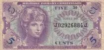 USA 5 Cents - Military Cerificate - ND (1965) - S&eacute;rie 641 - P.M57a