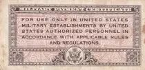 USA 5 Cents - Military Cerificate - ND(1946) - Serial 461 - P.M1
