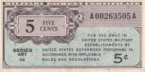 USA 5 Cents - Military Cerificate - ND(1946) - Serial 461 - P.M1