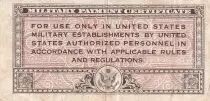 USA 5 Cents - Military Cerificate - ND(1946) - Serial 461 - P.M1